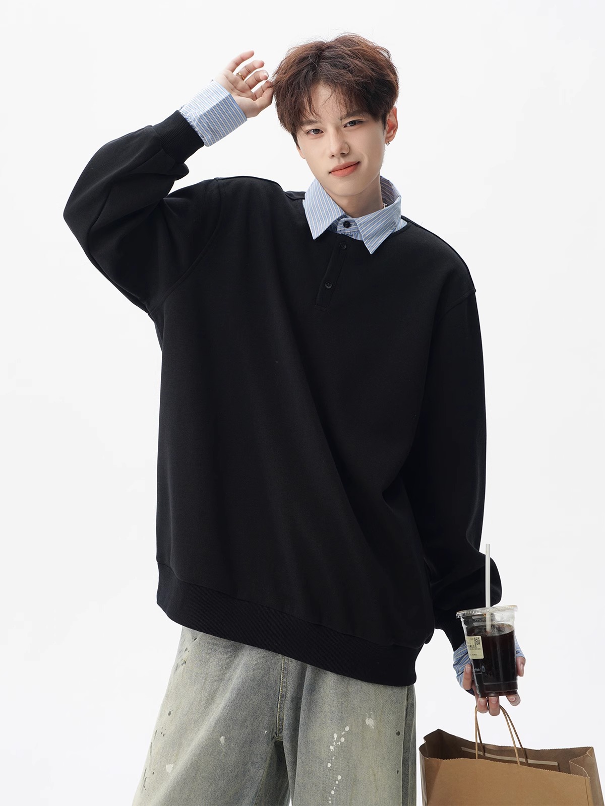 Japanese Man Lifestyle - เสื้อผ้าผู้ชายไซส์ใหญ่ ไม่มีหมวก เสื้อฮู้ด ซูชิ ญี่ปุ่น อาหารญี่ปุ่น