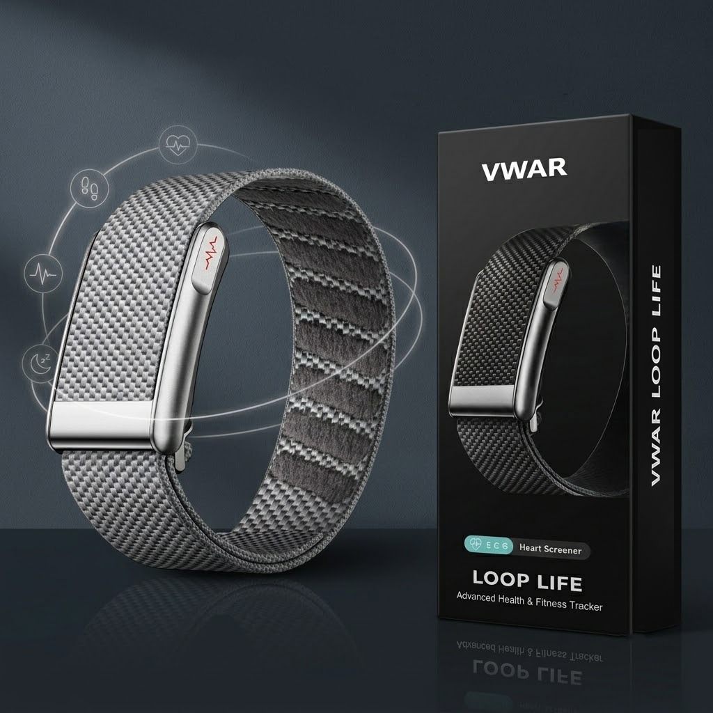 Japanese Man Lifestyle - สายรัดข้อมืออัจฉริยะ VWAR Loop Life Sport Fitness