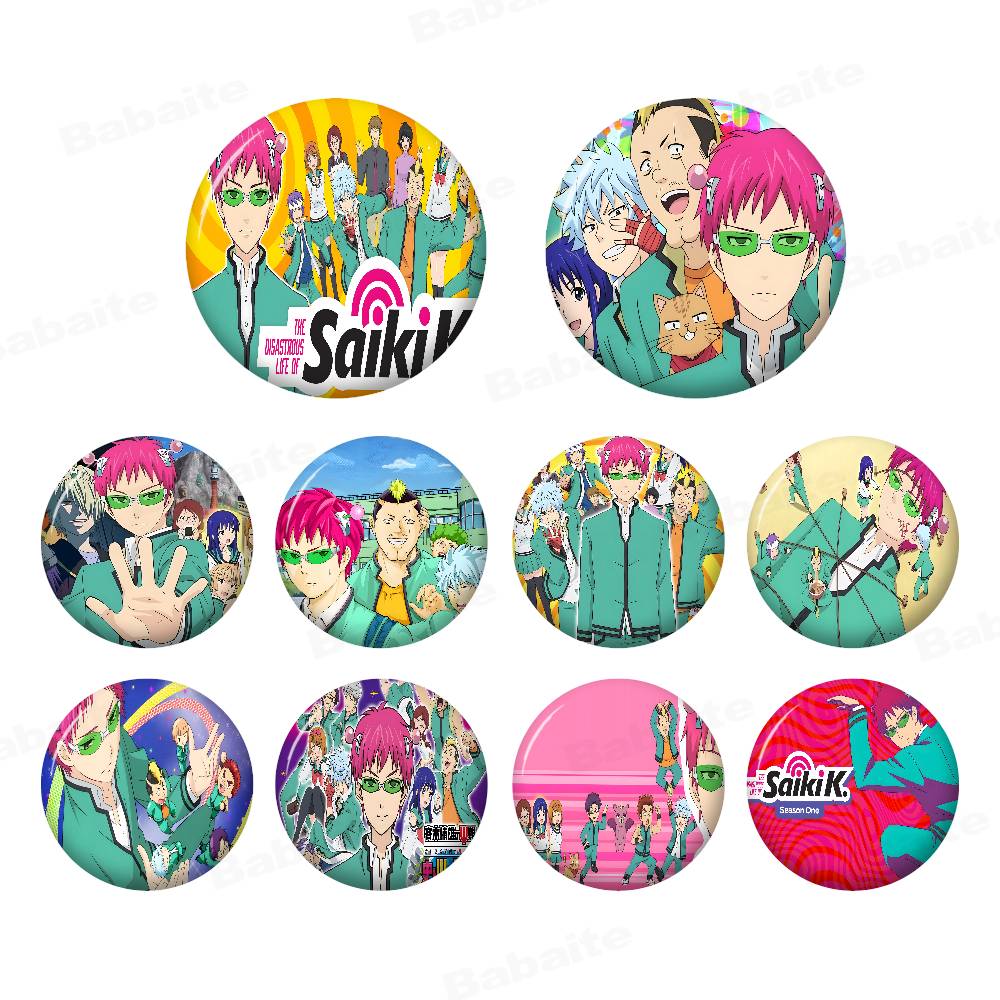 Japanese Lifestyle Anime - เข็มกลัดรูปภาพอนิเมะญี่ปุ่น Saiki K Disasterus Life Saiki