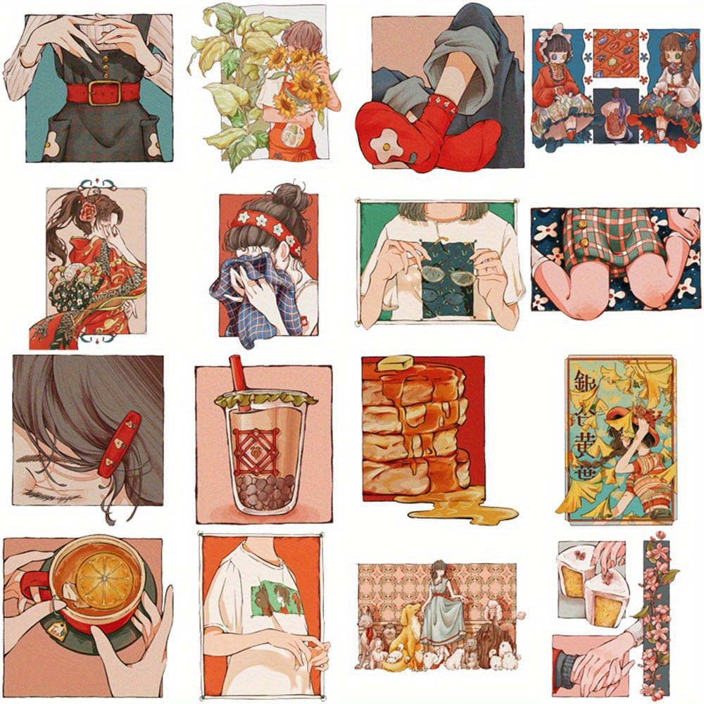 50 ชิ้นสติกเกอร์สไตล์วินเทจแบบ - Japanese Lifestyle Store บทวิจารณ์และราคา