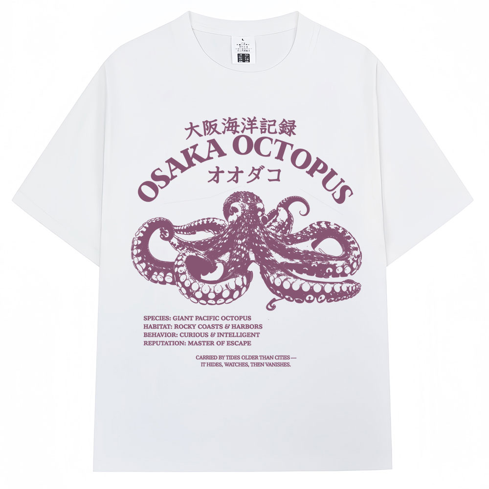 เสื้อยืดลายปลาหมึกโอเกะซ่าสไตล - Japanese Man Lifestyle บทวิจารณ์และราคา