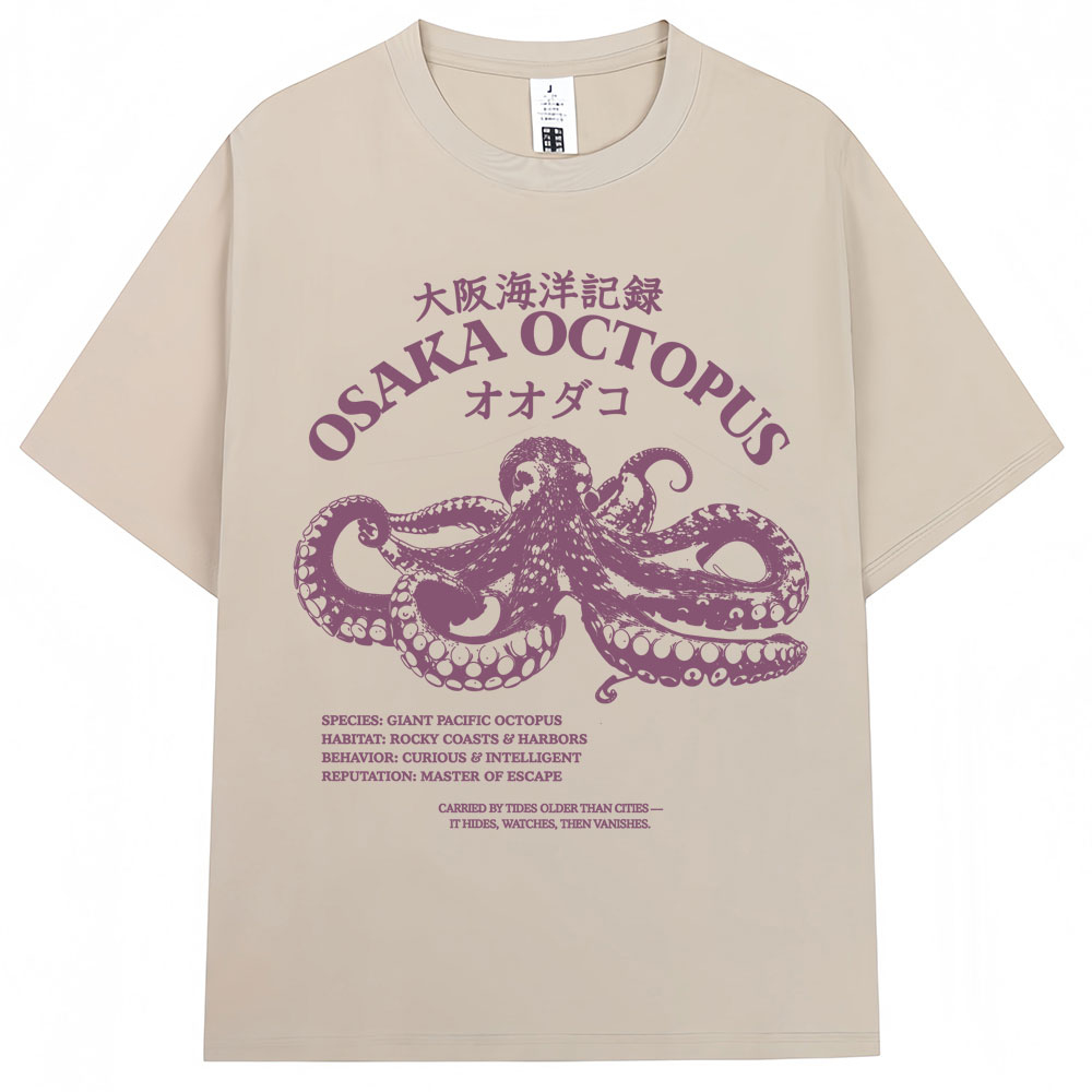 เสื้อยืดลายปลาหมึกโอเกะซ่าสไตล - Japanese Man Lifestyle บทวิจารณ์และราคา