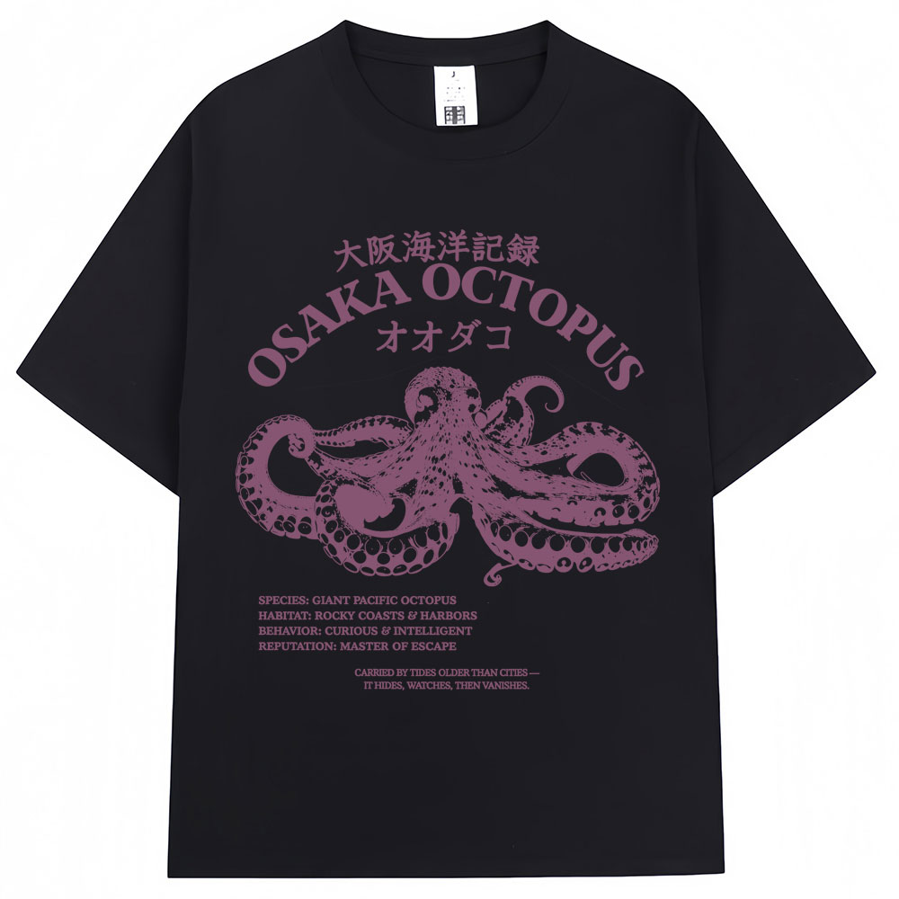 เสื้อยืดลายปลาหมึกโอเกะซ่าสไตล - Japanese Man Lifestyle บทวิจารณ์และราคา